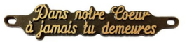Inter Funéraire — Plaquette d'Inscription Personnalisée