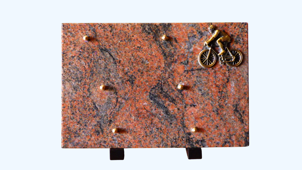 Plaque Funéraire Granit — ETG 0034 (30x20 cm)