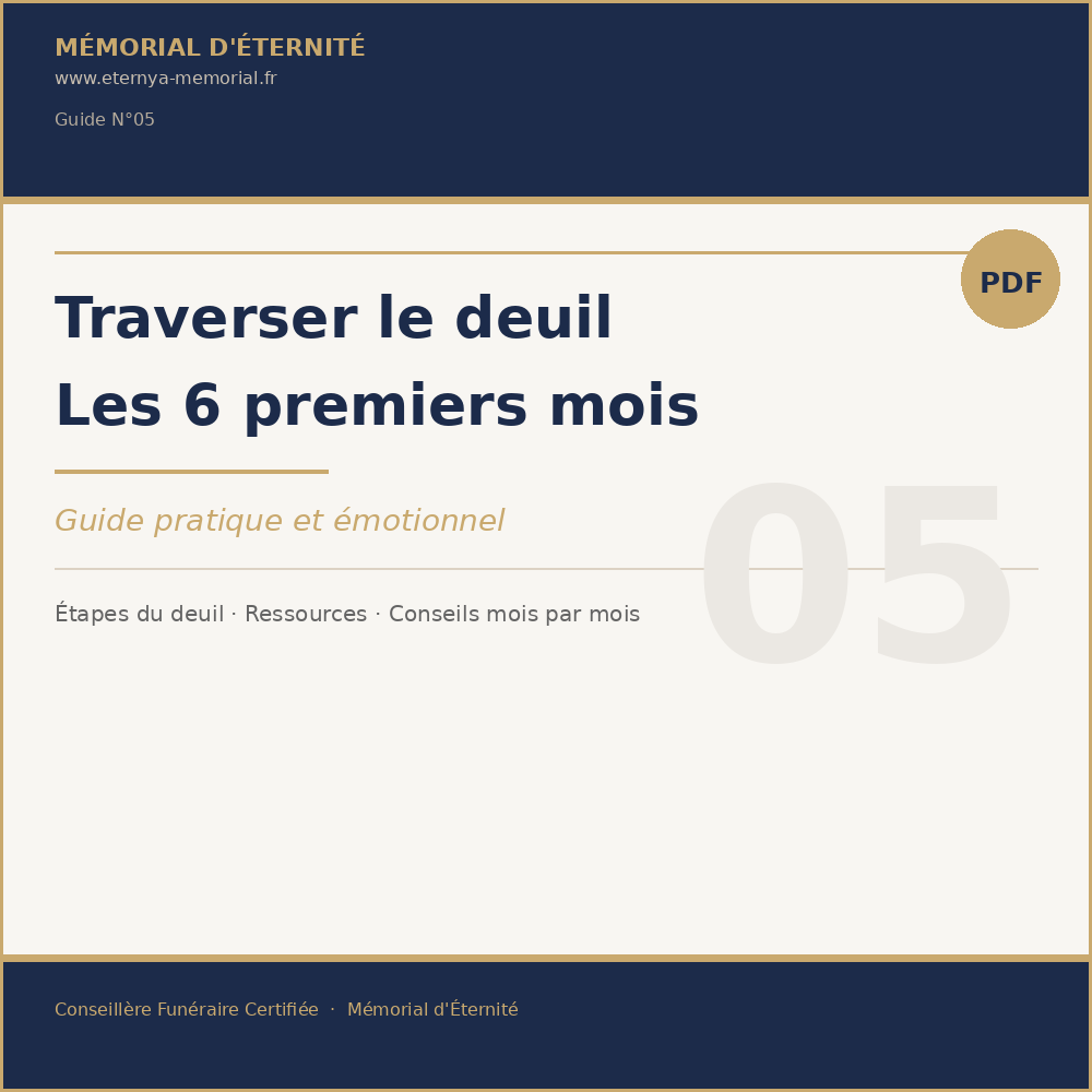 Traverser le deuil — Les 6 premiers mois
